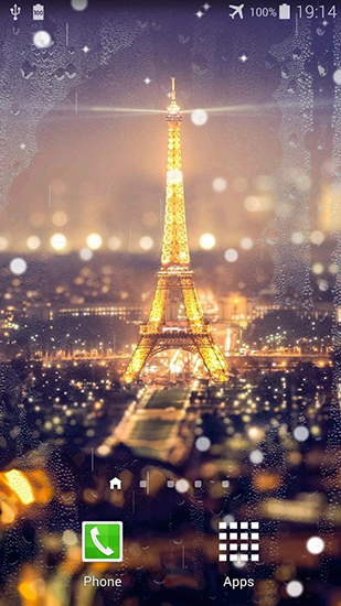 Download livewallpaper Paris night for Android.