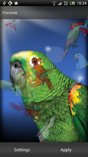Download Parrot free livewallpaper for Android 1.0 phone and tablet.