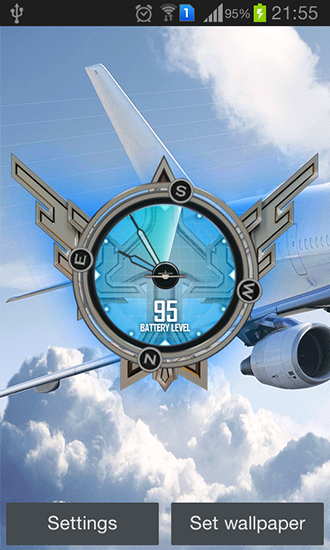 Download livewallpaper Passenger planes HD for Android.