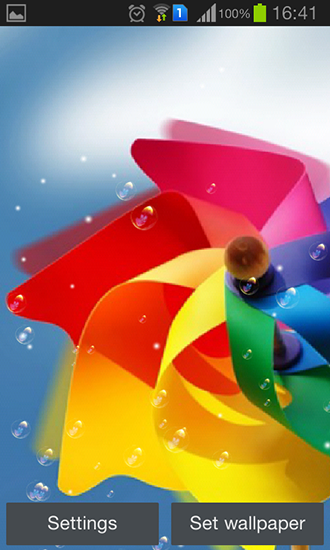 Download livewallpaper Pinwheel for Android.