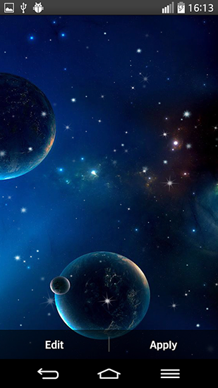 Download livewallpaper Planets for Android.