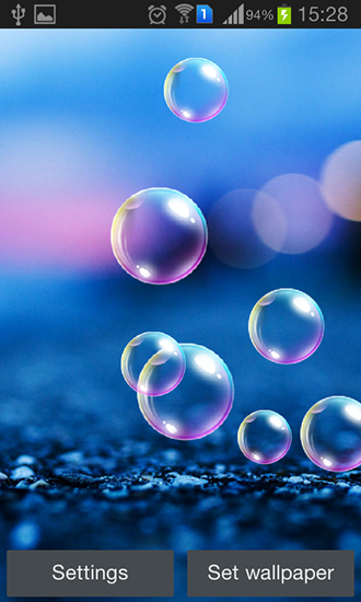 Download livewallpaper Popping bubbles for Android.