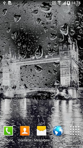 Download livewallpaper Rainy London for Android.