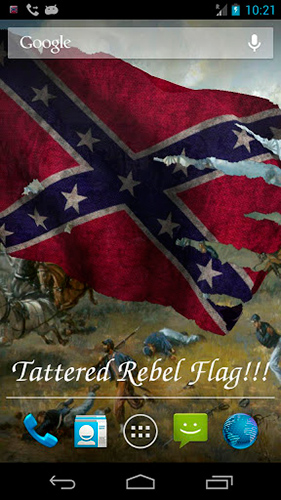Download Rebel flag free Logotypes livewallpaper for Android phone and tablet.