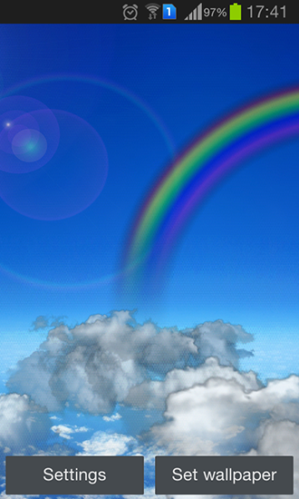 Download livewallpaper Rolling clouds for Android.