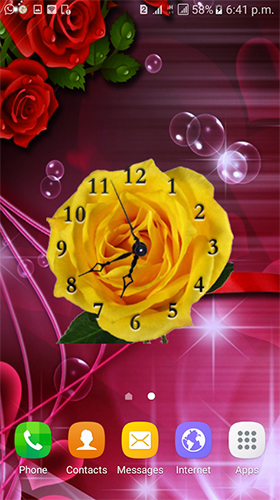 Rose clock by Mobile Masti Zone apk - free download.