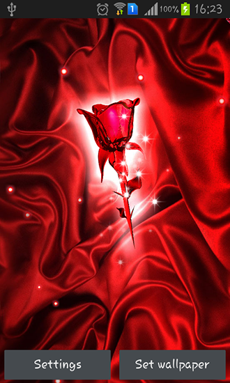 Download Rose crystal free livewallpaper for Android 4.4 phone and tablet.