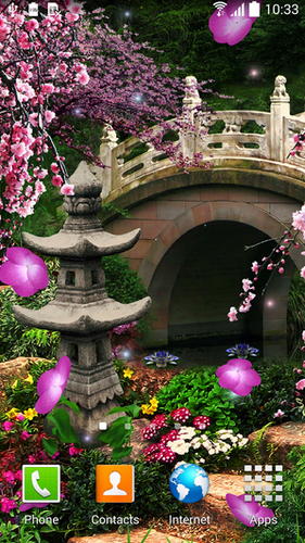 Download livewallpaper Sakura for Android.