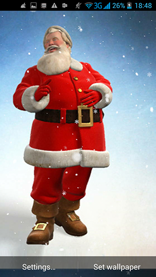 Download livewallpaper Santa 3D for Android.
