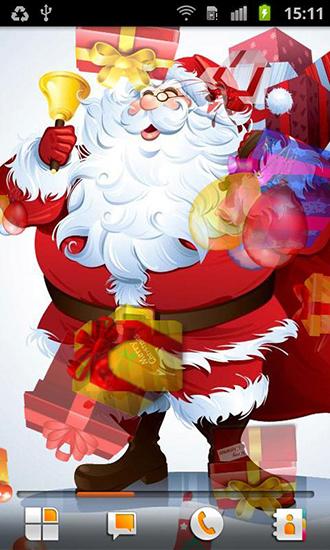 Download Santa Claus free Interactive livewallpaper for Android phone and tablet.