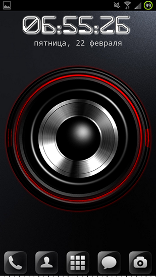 Download Screen speaker free With clock livewallpaper for Android phone and tablet.