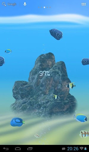 Download livewallpaper Sea: Battery for Android.