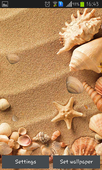 Download livewallpaper Seashell for Android.