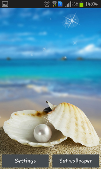 Download livewallpaper Seashells for Android.