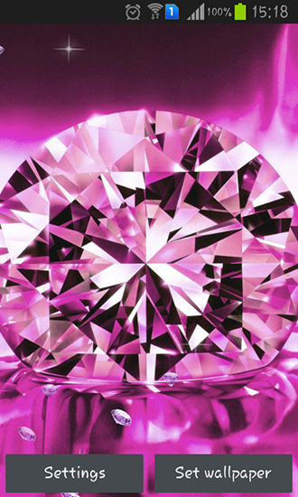 Download livewallpaper Shiny diamonds for Android.