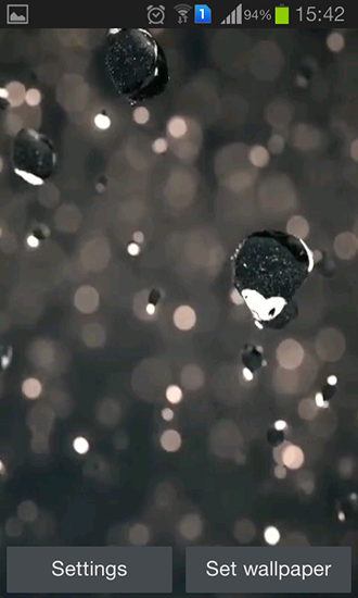 Download livewallpaper Shiny rain HD for Android.