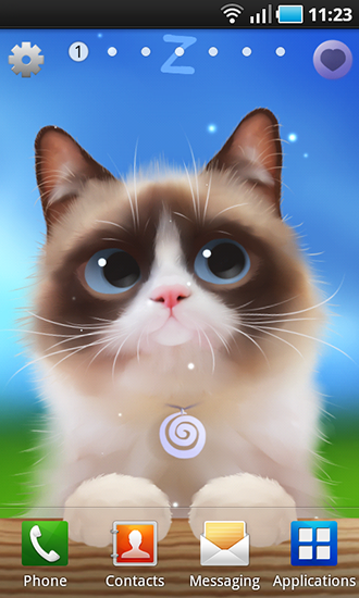 Download livewallpaper Shui kitten for Android.