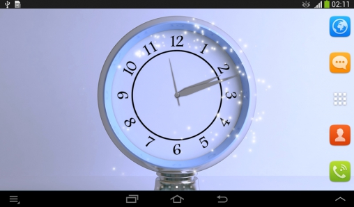 Download Silver clock free With clock livewallpaper for Android phone and tablet.