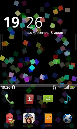 Download livewallpaper Simple squares for Android.