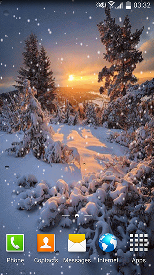 Download livewallpaper Snow for Android.
