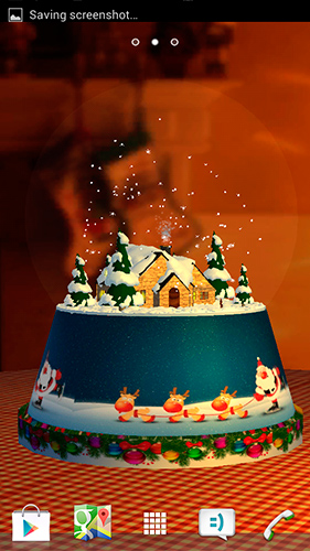 Download livewallpaper Snow globe 3D for Android.