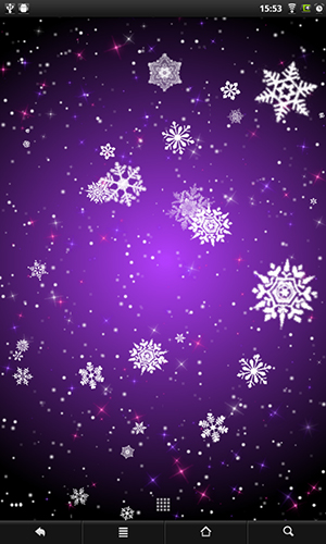 Download livewallpaper Snowflakes for Android.