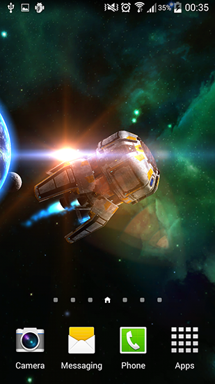 Download livewallpaper Space explorer 3D for Android.
