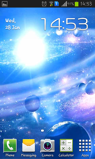 Download livewallpaper Space galaxy for Android.