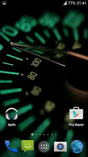 Download livewallpaper Speedometer 3D for Android.