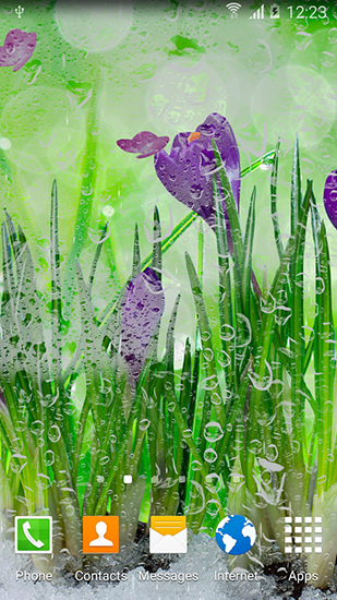 Download livewallpaper Spring flowers for Android.