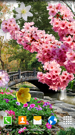 Download livewallpaper Spring garden for Android.
