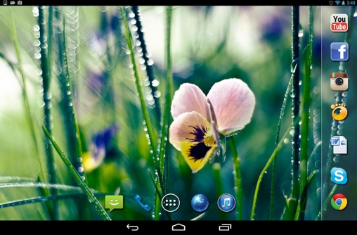 Download livewallpaper Spring rain for Android.