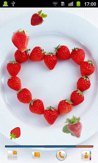 Download livewallpaper Strawberry for Android.