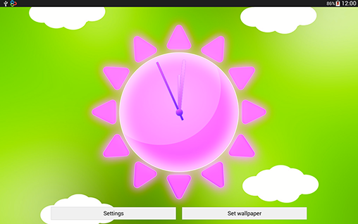 Download Sunny weather clock free With clock livewallpaper for Android phone and tablet.