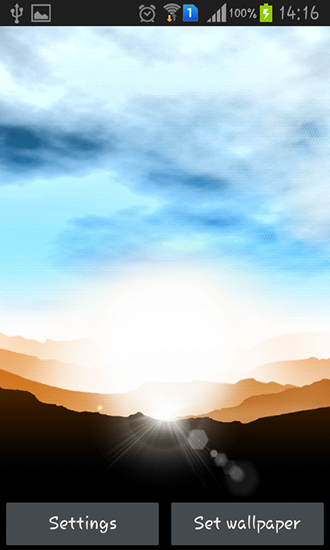 Download Sunrise by Xllusion free livewallpaper for Android 4.0.2 phone and tablet.