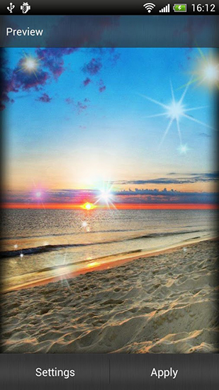 Download livewallpaper Sunset for Android.