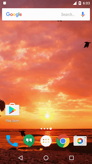 Download livewallpaper Sunset by Twobit for Android.