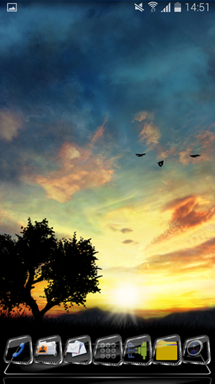 Download Sunset Hill free livewallpaper for Android 4.2.2 phone and tablet.
