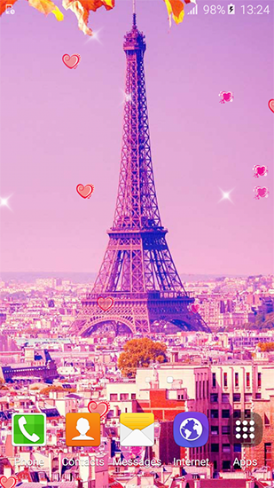 Download livewallpaper Sweet Paris for Android.