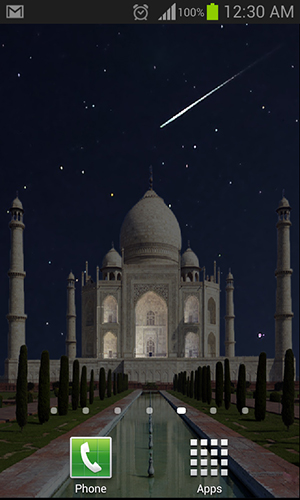 Download livewallpaper Taj Mahal for Android.