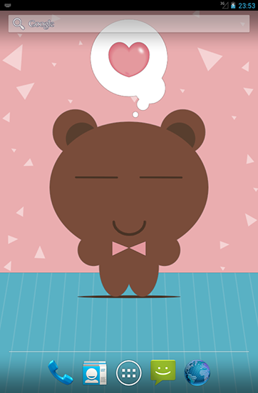 Download Tony bear free livewallpaper for Android 5.0 phone and tablet.