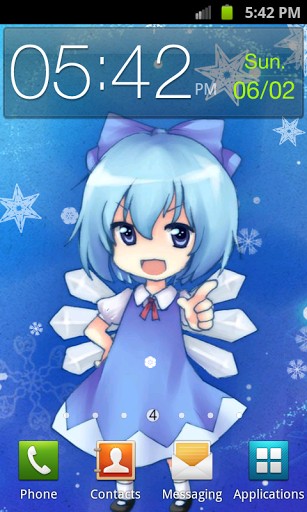 Download livewallpaper Touhou Cirno for Android.