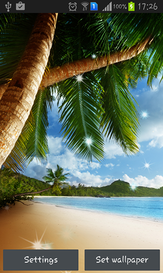 Download livewallpaper Tropical beach for Android.