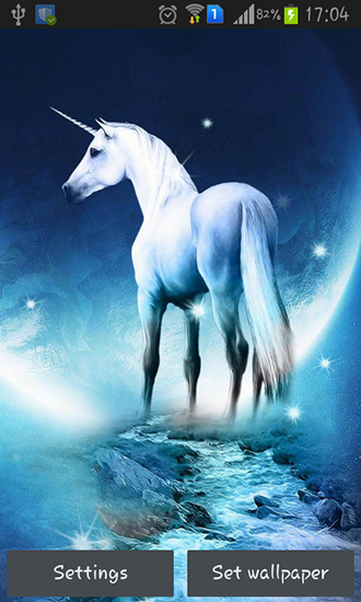 Download livewallpaper Unicorn for Android.