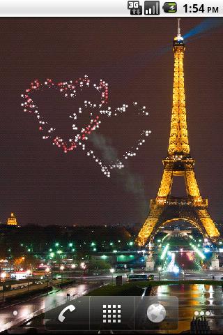 Download livewallpaper Valentine's Day: Fireworks for Android.