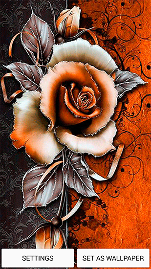 Download Vintage flower free livewallpaper for Android 4.0.2 phone and tablet.