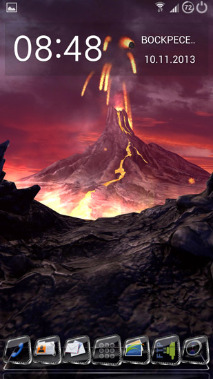 Download livewallpaper Volcano 3D for Android.