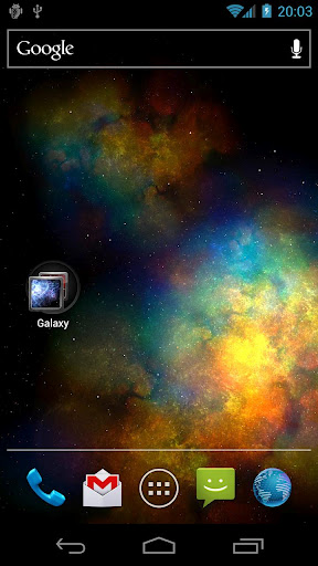 Download livewallpaper Vortex galaxy for Android.