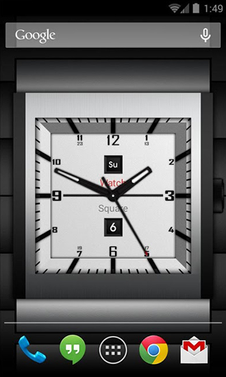 Download Watch square lite free livewallpaper for Android 4.2.2 phone and tablet.
