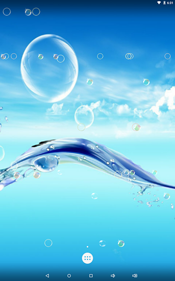 Download livewallpaper Water bubble for Android.